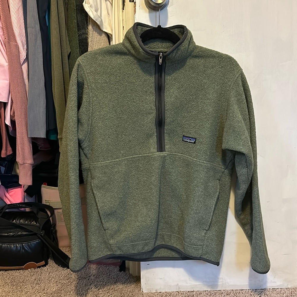 Green Patagonia Quarter Zip